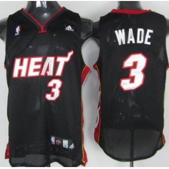 Miami Heat #3 Dwyane Dwyane Wade Black Swingman Jersey