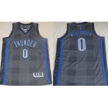 Oklahoma City Thunder #0 Russell Westbrook Black Rhythm Fashion Jersey