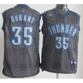 Oklahoma City Thunder #35 Kevin Durant Black Rhythm Fashion Jersey