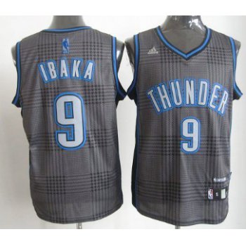 Oklahoma City Thunder #9 Serge Ibaka Black Rhythm Fashion Jersey