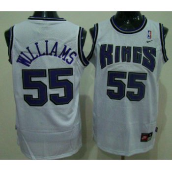 Sacramento Kings #55 Jason Williams White Swingman Jersey