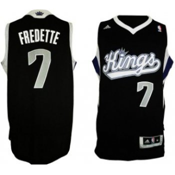 Sacramento Kings #7 Jimmer Fredette Revolution 30 Swingman Black Jersey