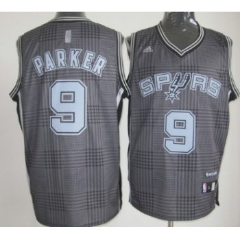 San Antonio Spurs #9 Tony Parker Black Rhythm Fashion Jersey