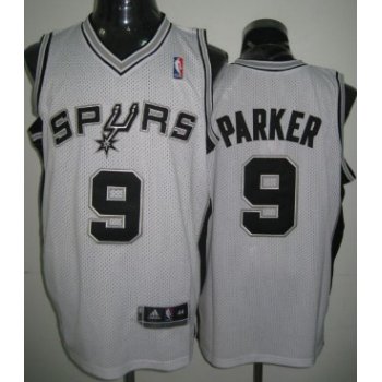 San Antonio Spurs #9 Tony Parker White Swingman Jersey