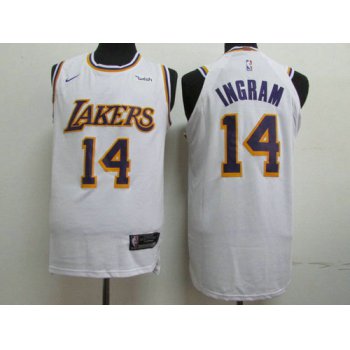 Lakers 14 Brandon Ingram White 2018-19 Nike Authentic Jersey