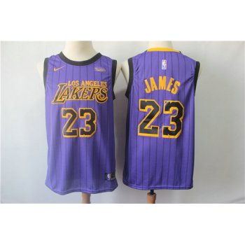 Lakers 23 Lebron James 2019 City Edition Nike Swingman Jersey