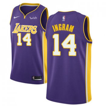 Nike Lakers #14 Brandon Ingram Purple NBA Swingman Statement Edition Jersey