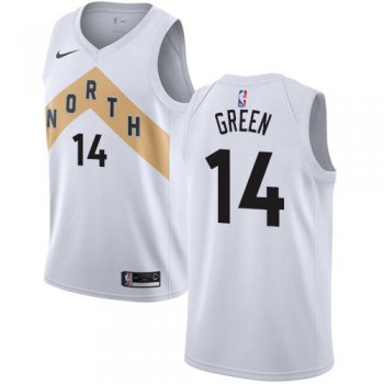 Nike Raptors #14 Danny Green White NBA Swingman City Edition Jersey