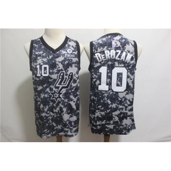 Nike Spurs #10 DeMar DeRozan Camo NBA Swingman City Edition 2019 Jersey