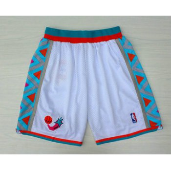 1996 All-Star White Hardwood Classics Swingman Shorts