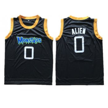 Monstars 0 Alien Black Space Jam Stitched Movie Jersey