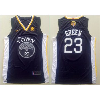 Nike Golden State Warriors #23 Draymond Green Black City Edition 2018 NBA Finals Nike Swingman Jersey