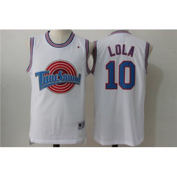 Tune Squad 10 Lola White Stitched Movie Jersey