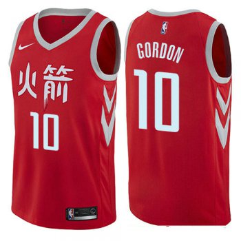 Houston Rockets #10 Eric Gordon Red Nike NBA Men's Stitched Swingman Jersey City Edition