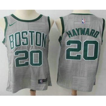 Men's Boston Celtics #20 Gordon Hayward Gray NBA Swingman City Edition Jersey