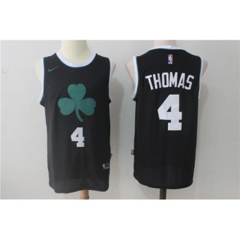 Men's Boston Celtics #4 Isaiah Thomas Black 2017-2018 Nike Swingman Stitched NBA Jersey