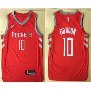 Men's Houston Rockets #10 Eric Gordon New Red 2017-2018 Nike Authentic Printed NBA Jersey