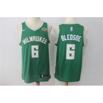 Men's Milwaukee Bucks #6 Eric Bledsoe Green 2017-2018 Nike Swingman Stitched NBA Jersey