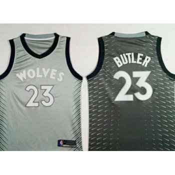 Nike Minnesota Timberwolves #23 Jimmy Butler Gray NBA Swingman City Edition Jersey