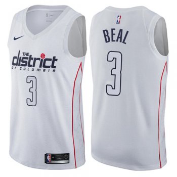 Nike Washington Wizards #3 Bradley Beal White NBA Swingman City Edition Jersey