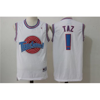 Tune Squad 1 Taz White Stitched Movie Jersey