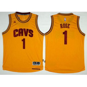 Cleveland Cavaliers #1 Derrick Rose Gold Alternate Stitched NBA Jersey