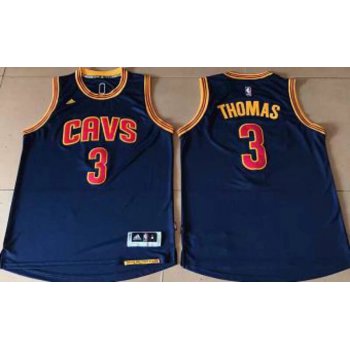 Cleveland Cavaliers #3 Thomas Blue Stitched NBA Jersey