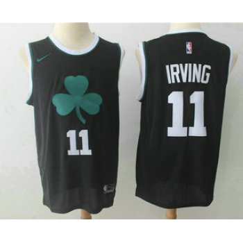 Men's Boston Celtics #11 Kyrie Irving Black 2017-2018 Nike Swingman Stitched NBA Jersey