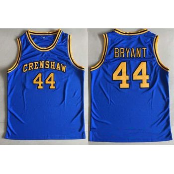 Men's Crenshaw High School #44 Bryant Royal Blue Soul Swingman Stitched Basketball Jersey