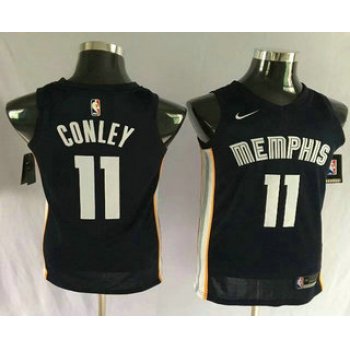 Men's Memphis Grizzlies #11 Mike Conley New Navy Blue 2017-2018 Nike Swingman Stitched NBA Jersey