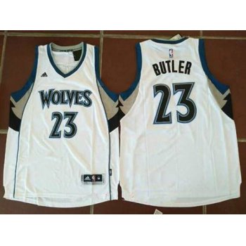 Men's Minnesota Timberwolves #23 Jimmy Butler White Stitched NBA adidas Revolution 30 Swingman Jersey