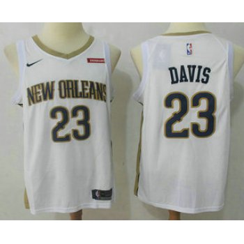 Men's New Orleans Pelicans #0 DeMarcus Cousins New White 2017-2018 Nike Swingman zatarains Stitched NBA Jersey