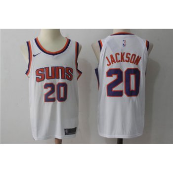 Men's Phoenix Suns #20 Josh Jackson New White 2017-2018 Nike Swingman Stitched NBA Jersey