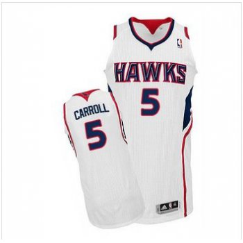 NBA Revolution 30 Atlanta Hawks #5 DeMarre Carroll White Stitched Jersey