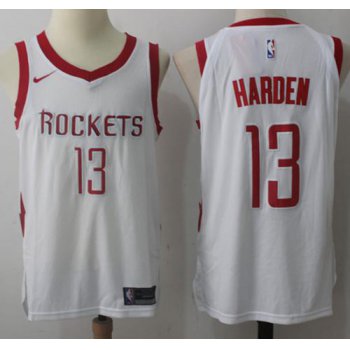 Nike Houston Rockets #13 James Harden White Stitched NBA Jersey