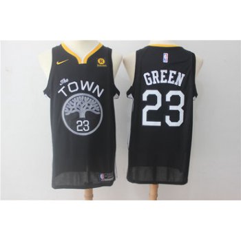 Warriors 23 Draymond Green Black Nike Swingman Jersey