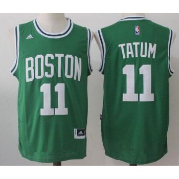 Men's 2017 Draft Boston Celtics #11 Jayson Tatum Green Stitched NBA adidas Revolution 30 Swingman Jersey