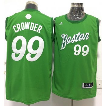 Men's Boston Celtics #99 Jae Crowder adidas Green 2016 Christmas Day Stitched NBA Swingman Jersey