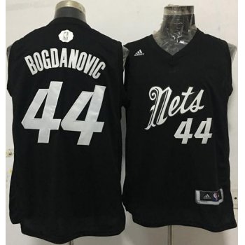 Men's Brooklyn Nets #44 Andrew Nicholson adidas Black 2016 Christmas Day Stitched NBA Swingman Jersey