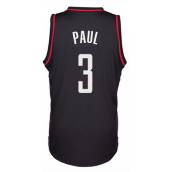 Men's Houston Rockets #3 Chris Paul Black Stitched NBA Adidas Revolution 30 Swingman Jersey