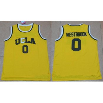 Men's UCLA Bruins #0 Russell Westbrook Gold College Basketball adidas Swingman Stitched NCAA Jersey