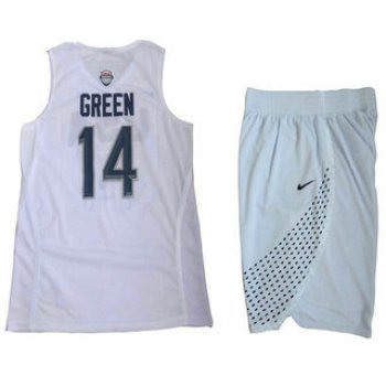 2016 Olympics Team USA Men's #14 Danny Green White Revolution 30 Swingman Basketball Jersey With Shorts