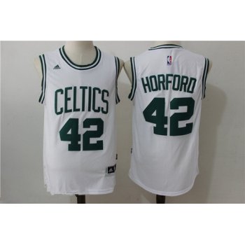 Men's Boston Celtics #42 Al Horford White Revolution 30 Swingman Stitched Basketball Jersey