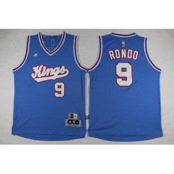 Men's Sacramento Kings #9 Rajon Rondo Revolution 30 Swingman 2015-16 Blue Jersey