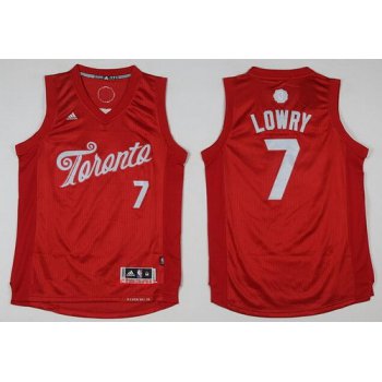 Men's Toronto Raptors #7 Kyle Lowry adidas Red 2016 Christmas Day Stitched NBA Swingman Jersey