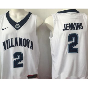 Men's Villanova Wildcats #2 Kris Jenkins White College Basketball Nike Swingman Stitched NCAA Jersey