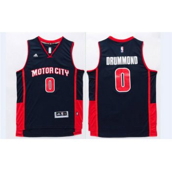 Men's Detroit Pistons #0 Andre Drummond Revolution 30 Swingman Navy Blue Jersey