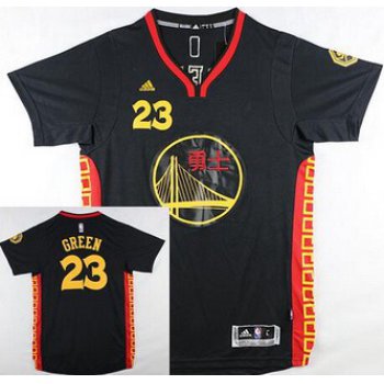 Men's Golden State Warriors #23 Draymond Green Revolution 30 Swingman 2015 Chinese Black Fashion Jersey