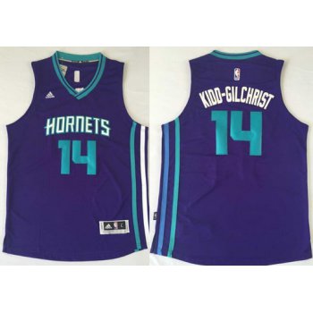 Charlotte Hornets #14 Michael Kidd-Gilchrist Revolution 30 Swingman 2015 New Purple Jersey