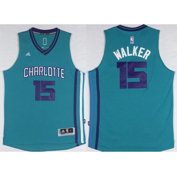 Charlotte Hornets #15 Kemba Walker Revolution 30 Swingman 2015 New Teal Green Jersey